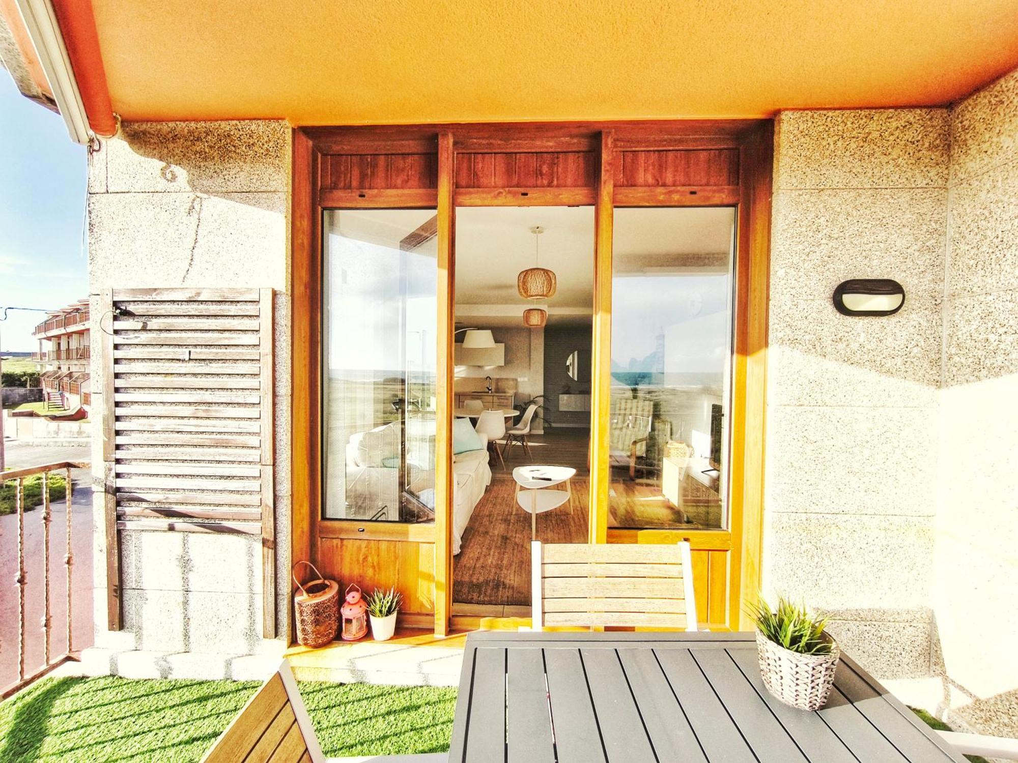 Apartamento Corrubedo Vistas Mar y Playa Exterior foto